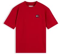 T-Shirt TOMMY HILFIGER, Mädchen, Gr. 14 (164), rot (primary rot), Single Jersey, Obermaterial: 100% Baumwolle, unifarben, regular fit normal, Rundhals, abgesteppte Kante, Shirts T-Shirt, Rundhalsaussc