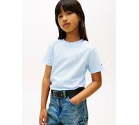 Tommy Hilfiger Kinder Unisex T-Shirt Kurzarm Mini aus Baumwolle, Blau (Sweet Blue), 14 Jahre