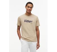 T-Shirt TOMMY HILFIGER "NAUTICAL CHEST GRAPHIC REGULAR", Herren, Gr. L, beige (batique khaki), Obermaterial: 100% Baumwolle, regular fit normal, Rundhals, Shirts T-Shirt (35809952-L) batique khaki