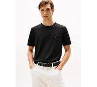 T-Shirt TOMMY HILFIGER "PERFORMANCE TEE", Herren, Gr. XXL, schwarz, Single Jersey, Obermaterial: 45% Baumwolle, 26% Nylon, 20% Lyocell, 9% Elasthan, unifarben, regular fit hüftbedeckend, Rundhals, Shi