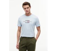 T-Shirt TOMMY HILFIGER "SCRIPT FLAG REGULAR TEE", Herren, Gr. XXL, breezy blau, Single Jersey, Obermaterial: 100% Baumwolle, regular fit normal, Rundhals, Shirts T-Shirt, aus Jersey mit Flag-Grafik (6
