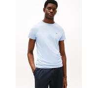Tommy Hilfiger Herren Stretch Slim Fit Tee Mw0mw10800 S/S-T-Shirts, Blue (Breezy Blue), L