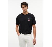 T-Shirt TOMMY HILFIGER "TH x Cadillac FOrmula 1 Team LOGO", Damen, Gr. L, schwarz, Jersey, Obermaterial: 100% Baumwolle, regular fit normal, Rundhals, Shirts T-Shirt, Unisex Special Collection Formula