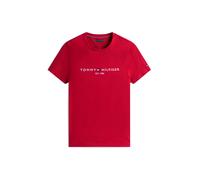 Tommy Hilfiger Herren T-Shirt Kurzarm Slim Fit, Rot (Medium Red), XXL