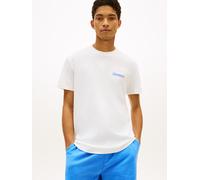 T-Shirt TOMMY JEANS "REGULAR VINTAGE LA BACK", Damen, Gr. 4XL, ecru, Single Jersey, Obermaterial: 100% Baumwolle, unifarben, regular fit normal, Rundhals, eingesetzt abgesteppte Kante, Shirts T-Shirt,