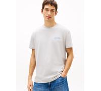 T-Shirt TOMMY JEANS "REGULAR VINTAGE LA BACK", Damen, Gr. XXL, ice grau heather, Single Jersey, Obermaterial: 100% Baumwolle, unifarben, regular fit normal, Rundhals, eingesetzt abgesteppte Kante, Shi