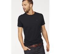 T-Shirt TOMMY JEANS "TJM CLASSIC JERSEY C NECK", Damen, Gr. M (48/50), schwarz, Single Jersey, Obermaterial: 100% Baumwolle, regular fit hüftlang, Rundhals, normaler Saum, Shirts T-Shirt, mit Logostic