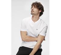 T-Shirt TOMMY JEANS "TJM CLASSIC JERSEY C NECK", Damen, Gr. M (48/50), weiß, Single Jersey, Obermaterial: 100% Baumwolle, regular fit hüftlang, Rundhals, normaler Saum, Shirts T-Shirt, mit Logosticker