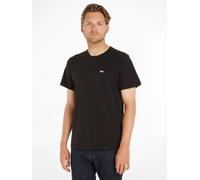 T-Shirt TOMMY JEANS "TJM CLASSIC JERSEY C NECK", Herren, Gr. L (52), schwarz, Single Jersey, Obermaterial: 100% Baumwolle, regular fit hüftlang, Rundhals, normaler Saum, Shirts T-Shirt, mit Logosticke