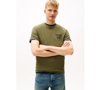 Tommy Jeans Herren TJM Slim Entry Bills SS Tee DM0DM22321 S/S T-Shirt, Grün (Dark Greenery), M, Grün (Dark Greenery), M