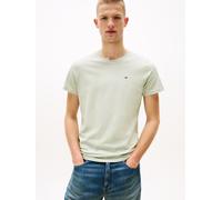 Tommy Jeans Herren T-Shirt Kurzarm Original Slim Fit, Grün (Misty Sage), XL