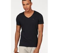 Tommy Jeans Herren Tjm Original Jersey V Neck Tee Dm0dm04410 Kurzarm Strickoberteile, Schwarz (Tommy Black), XL EU