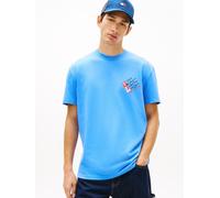 Tommy Jeans Regular Fit T-Shirt aus reiner Baumwolle in Blau, Größe M