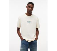 T-Shirt TOMMY JEANS "TJM RELAX FIT SAILBOAT", Herren, Gr. XXL, beige (calico), Single Jersey, Obermaterial: 100% Baumwolle, relaxed fit normal, Rundhals, Shirts T-Shirt, aus Jersey mit Rückengrafik (9