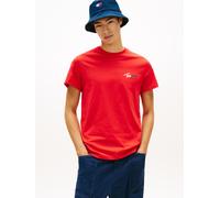 Tommy Jeans Sign Chest Slim Fit Kurzarm-t-shirt L Rapid Red