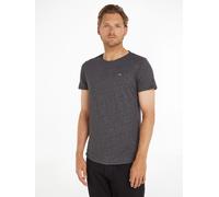 T-Shirt TOMMY JEANS "TJM SLIM JASPE C NECK", Damen, Gr. XXL (56), schwarz, Single Jersey, Obermaterial: 50% Baumwolle, 50% Polyester, meliert, slim fit hüftlang, Rundhals, normaler Saum, Shirts T-Shir