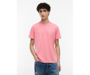 T-Shirt TOMMY JEANS "TJM SLIM LINEAR CHEST TEE EXT", Herren, Gr. XL, botanical pink, Single Jersey, Obermaterial: 100% Baumwolle, regular fit normal, Rundhals, eingesetzt abgesteppte Kante, Shirts T-S