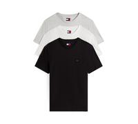Tommy Jeans Herren 3er Pack T-Shirts Kurzarm aus Baumwolle, Mehrfarbig (Black/Lt Grey Htr/Ecru), XXL
