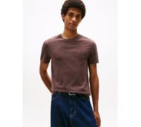 T-Shirt TOMMY JEANS "TJM XSLIM JASPE HTR TEE EXT", Herren, Gr. 4XL, braun (rich braun htr), Single Jersey, Obermaterial: 60% Baumwolle, 40% Polyester, Basic, slim fit normal, Rundhals, eingesetzt abge