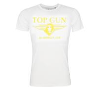 T-Shirt TOP GUN "Beach TG20191071", Damen, Gr. 54XL, gelb, Obermaterial: 100% Baumwolle, Shirts T-Shirt (46415219-XL) gelb
