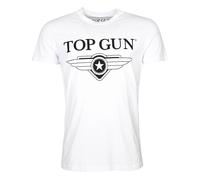T-Shirt TOP GUN "Cloudy TG20191006", Damen, Gr. 52L, weiß, Obermaterial: 100% Baumwolle, Shirts T-Shirt (43840143-L) weiß