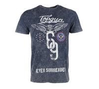 T-Shirt TOP GUN "Flags TG20191063" Gr. 56 (XXL), blau (navy) Herren Shirts (73478456-XXL) navy