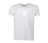 T-Shirt TOP GUN "TG20201045", Jungen, Gr. 54XL, grau (grau melange), Obermaterial: 100% Baumwolle, Shirts T-Shirt (77163959-XL) grau melange