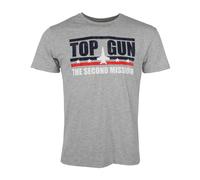 T-Shirt TOP GUN "TG20212021", Damen, Gr. 3xl, grau (grau mélange), Obermaterial: 100% Baumwolle, Shirts T-Shirt (47182558-XXXL) grau mélange