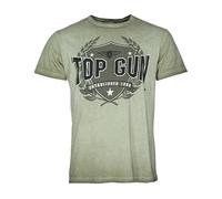 T-Shirt TOP GUN "TG20212104", Damen, Gr. 56XXL, grün (oliv), Obermaterial: 100% Baumwolle, Shirts T-Shirt (87524460-XXL) oliv