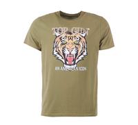 T-Shirt TOP GUN "TG20213017" Gr. 56 (XXL), grün (oliv) Herren Shirts (75257509-XXL) oliv