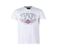 T-Shirt TOP GUN "TG25010", Damen, Gr. 48S, weiß, Obermaterial: 100% Baumwolle, Shirts T-Shirt (25606730-S) weiß