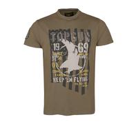 T-Shirt TOP GUN "TG25011", Herren, Gr. 54XL, grün (olive), Obermaterial: 100% Baumwolle, Shirts T-Shirt (81255741-XL) olive