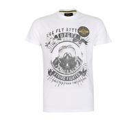 T-Shirt TOP GUN "TG25012", Herren, Gr. 54XL, weiß, Oberstoff: 100% Baumwolle, Rundhals, Shirts T-Shirt (37780437-XL) weiß