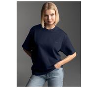 T-Shirt TRIGEMA "TRIGEMA Heavy Oversized T-Shirt", Damen, Gr. L, blau (navy), 100% Baumwolle, Shirts T-Shirt (68794114-L) navy