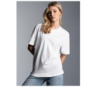 T-Shirt TRIGEMA "TRIGEMA Heavy T-Shirt aus 100% recycelter Baumwolle", Damen, Gr. S, weiß, 100% Baumwolle (recycelt), Basic, Shirts T-Shirt (68156717-S)