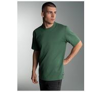 T-Shirt TRIGEMA "TRIGEMA Heavy T-Shirt aus 100% recycelter Baumwolle", Herren, Gr. XL, grün (efeu), 100% Baumwolle (recycelt), Basic, Shirts T-Shirt (60134316-XL) efeu