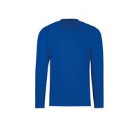 T-Shirt TRIGEMA "TRIGEMA Langarmshirt aus 100% Baumwolle", Damen, Gr. L, blau (royal), 100% Baumwolle, Basic, Shirts T-Shirt (68551954-L) royal