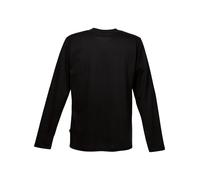 T-Shirt TRIGEMA "TRIGEMA Langarmshirt aus 100% Baumwolle", Herren, Gr. XS, schwarz, 100% Baumwolle, Basic, Shirts T-Shirt (442829-XS)