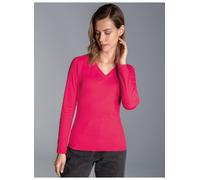 TRIGEMA Langarmshirt mit V-Ausschnitt