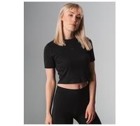Trigema Damen 563201 Crop-Top, schwarz, L