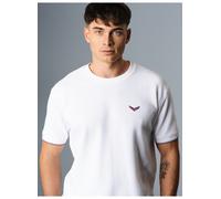 T-Shirt TRIGEMA "TRIGEMA Oversized T-Shirt in Waffeloptik", Herren, Gr. L, weiß, 100% Baumwolle, Shirts T-Shirt (20023723-L) weiß