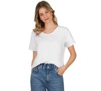 T-Shirt TRIGEMA "TRIGEMA Oversized T-Shirt mit V-Ausschnitt", Damen, Gr. XL, weiß, 100% Baumwolle, Shirts T-Shirt (78332825-XL) weiß