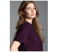 T-Shirt TRIGEMA "TRIGEMA Relaxed Fit T-Shirt", Damen, Gr. XL, lila (aubergine), Single Jersey, 100% Baumwolle, Basic, Rundhals, Shirts T-Shirt (65920103-XL) aubergine