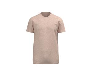 T-Shirt TRIGEMA "TRIGEMA Slim Fit T-Shirt aus DELUXE Baumwolle", Damen, Gr. L, sand, melange, Single Jersey, 100% Baumwolle, Basic, normal, Rundhals, Shirts T-Shirt (62434667-L) sand, melange