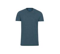 T-Shirt TRIGEMA "TRIGEMA Slim Fit T-Shirt aus DELUXE Baumwolle", Damen, Gr. M, blau (jeans, melange), Single Jersey, 100% Baumwolle, Basic, normal, Rundhals, Shirts T-Shirt (48433305-M) jeans, melange