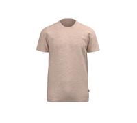 T-Shirt TRIGEMA "TRIGEMA Slim Fit T-Shirt aus DELUXE Baumwolle", Damen, Gr. M, sand, melange, Single Jersey, 100% Baumwolle, Basic, normal, Rundhals, Shirts T-Shirt (62434667-M) sand, melange