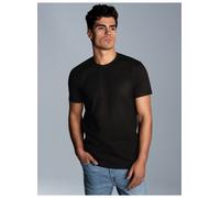 T-Shirt TRIGEMA "TRIGEMA Slim Fit T-Shirt aus DELUXE Baumwolle", Herren, Gr. L, schwarz, 100% Baumwolle, Basic, Shirts T-Shirt (85998848-L) schwarz