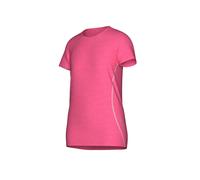 T-Shirt TRIGEMA "TRIGEMA Sportshirt in Melange-Optik", Damen, Gr. S, rosa (flamingo), 90% Polyester, 10% Elasthan, Shirts T-Shirt (74171814-S) flamingo
