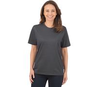 T-Shirt TRIGEMA "TRIGEMA T-Shirt aus 100% Baumwolle", Damen, Gr. XL, grau (anthrazit), 100% Baumwolle, Basic, Shirts T-Shirt (41454031-XL) anthrazit
