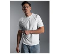T-Shirt TRIGEMA "TRIGEMA T-Shirt aus 100% Baumwolle", Herren, Gr. S, weiß, 100% Baumwolle, Basic, Kurzarm, Shirts (36460449-S) weiß